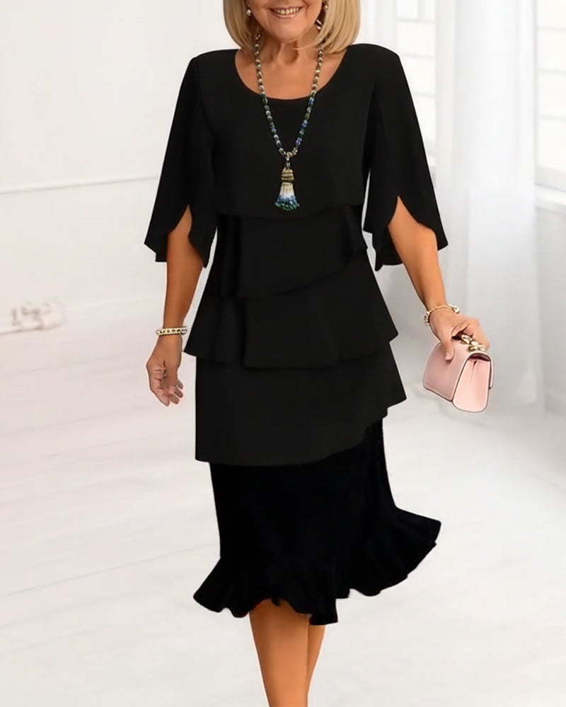 Nyla - Timeless Elegance Layered Dress