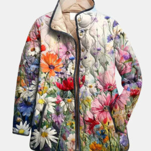 Zinnia - Vibrant Floral Print Jacket