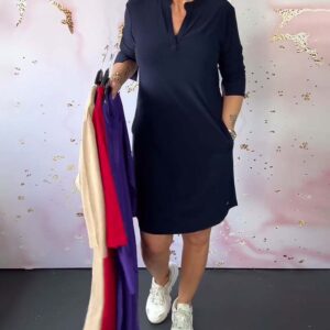 Aella - Effortless V-Neck Dress