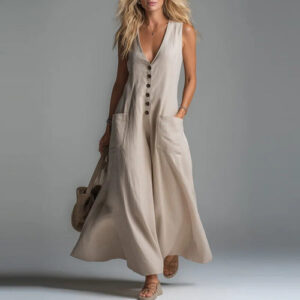 Yuria - Buttoned Elegant Dress