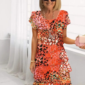 Mavis - Boho Printed Layered Dress