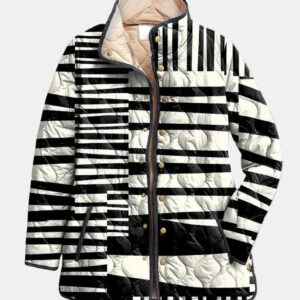 Miren - Monochrome Stripes Printed Jacket