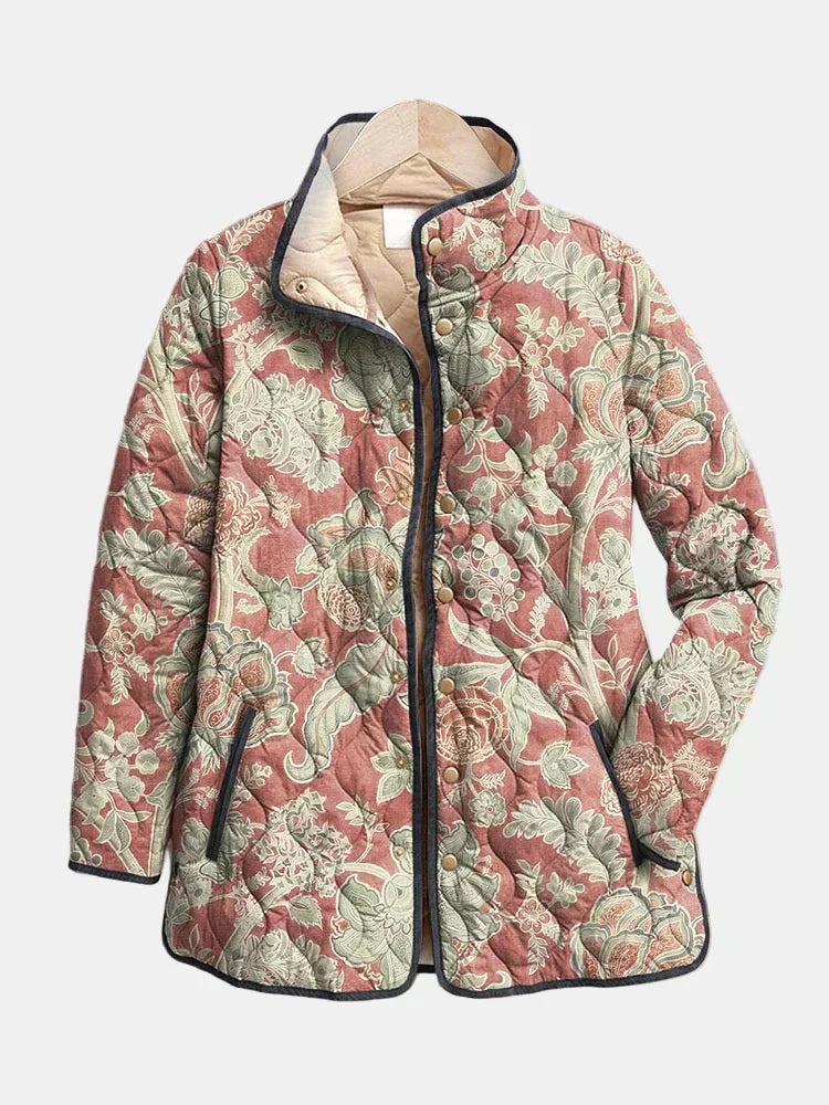 Bella - Vintage Floral Print Jacket