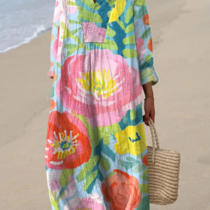 Veronica - Artistic Floral Dress