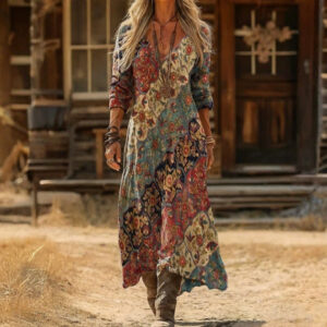 Zarria - Boho Printed Dress