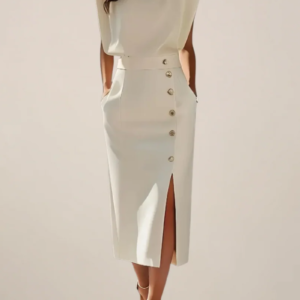 Dolly - Midi Dress with Side Slit