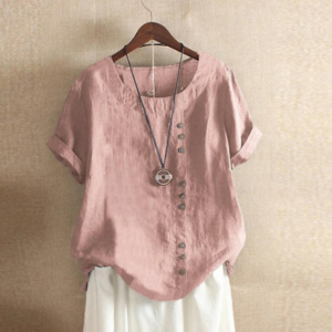 Laina - Relaxed Buttoned Blouse