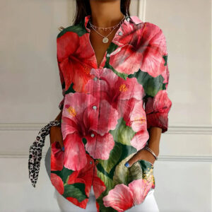 Luciana - Tropical Floral Blouse