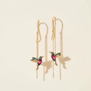 Sharine - Elegant Hummingbird Earrings