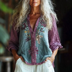Elysia - Boho Printed Blouse