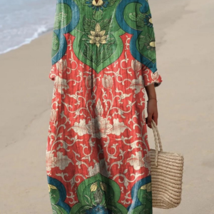 Kiana - Botanical Printed Dress