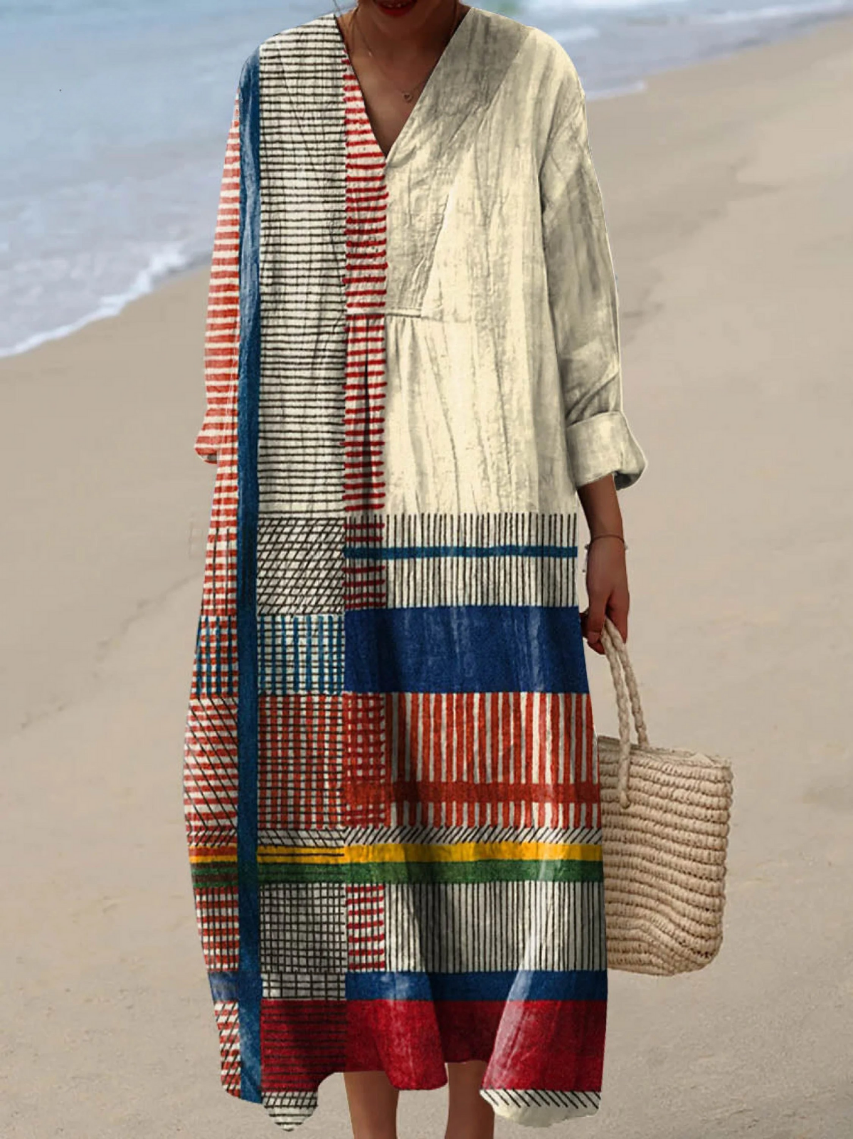 Leandra - Geometric Abstract Dress