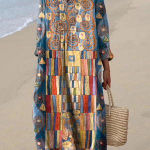 Karen - Mosaic Printed Dress