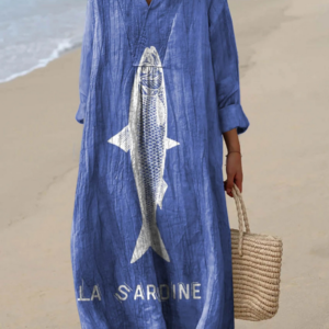 Florine - Printed Coastal Dress