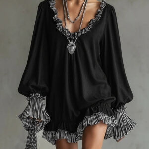 Jessy - Boho Ruffle Dress