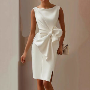 Elara - Classic Bow Dress