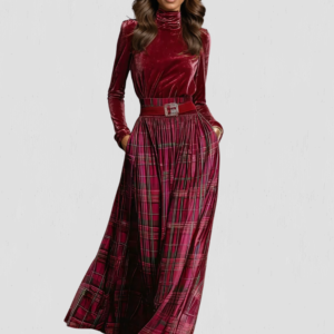 Evelyne - Classic Plaid Dress