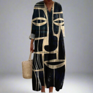 Nerina - Sculpted Abstract Dress