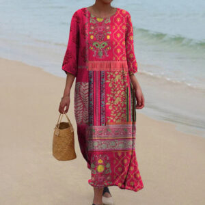 Zephyra - Flowy Ethnic Dress