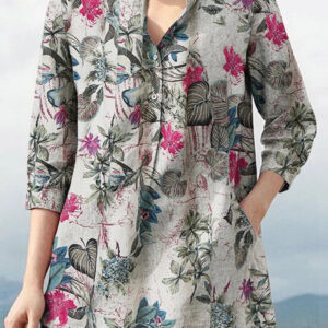 Anara - Printed Elegance Blouse