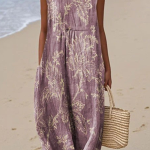 Lavina - Sleeveless Printed Dress