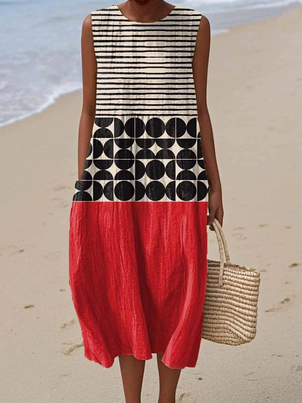 Romy - Printed Midi Dress