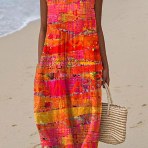 Solana - Tropical Midi Dress