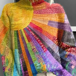 Ada - Cheerful Colorful Printed Long-Sleeve