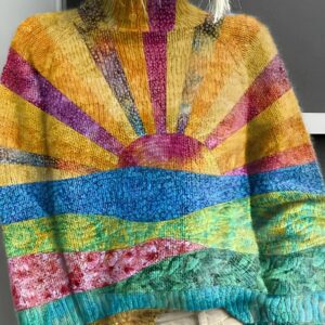 Bellina - Golden Daybreak Printed Long-Sleeve