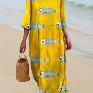 Linda - Relaxed Printed Dress