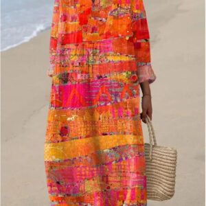 Mariane - Abstract Printed Dress